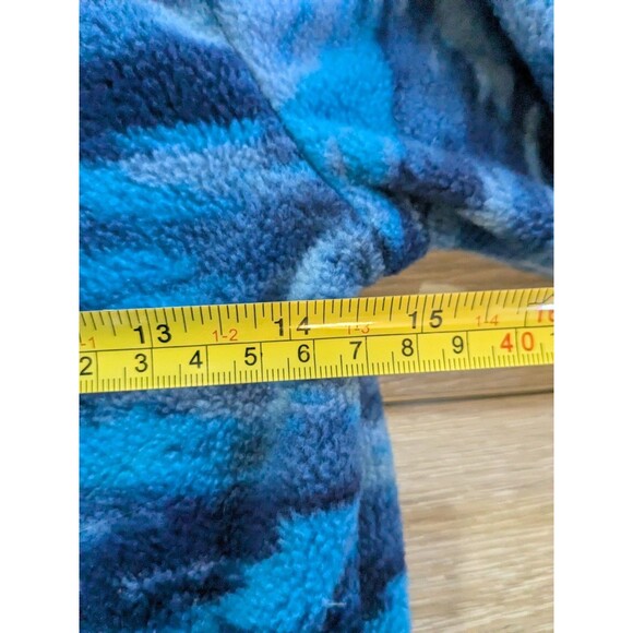 Eddie Bauer Kids Blue Camo Fleece Full-zip Jacket Youth Boys Size M 10-12 - Picture 4 of 6